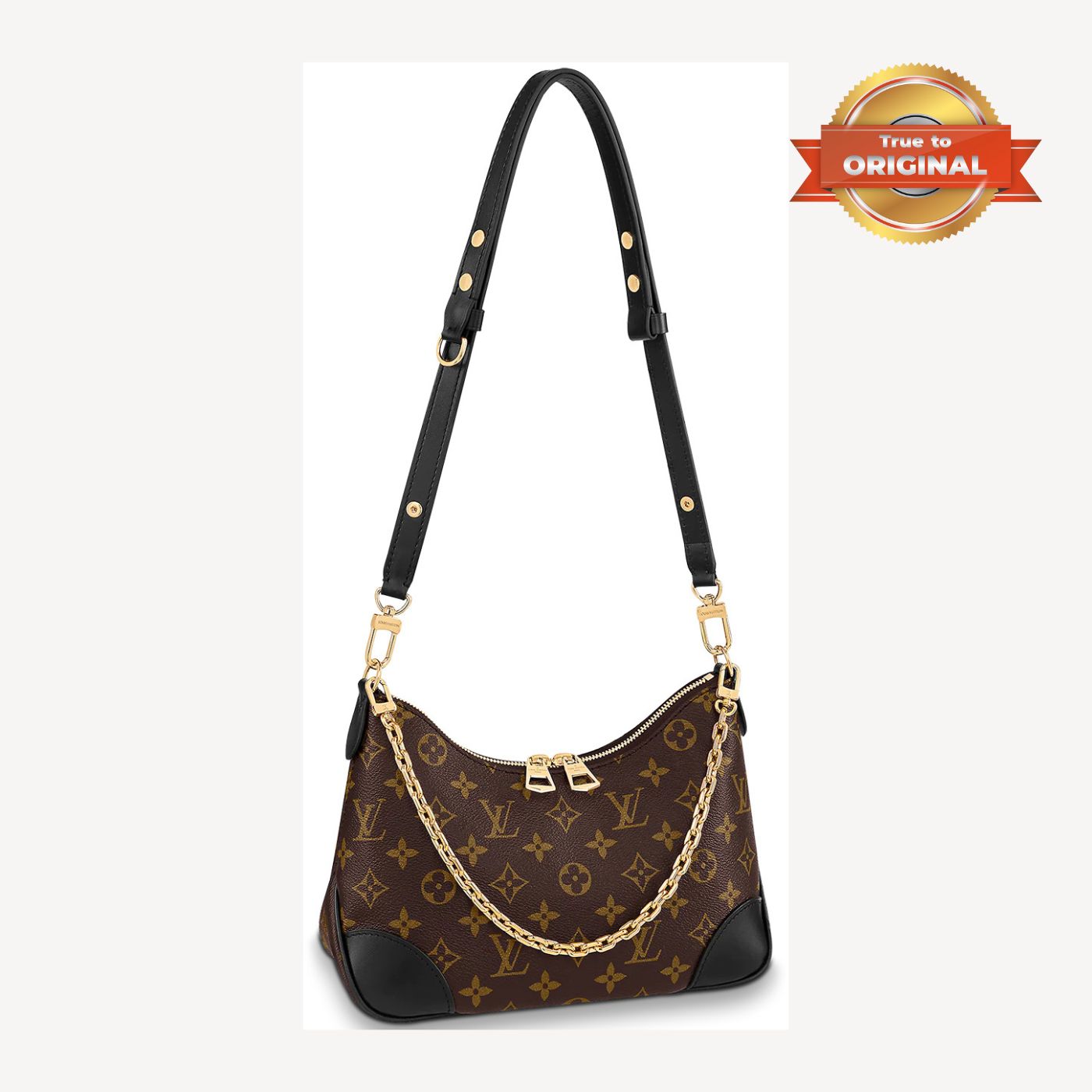 [True-to-ORIGINAL] Louis Vuitton Boulogne Monogram Canvas Brown For Women 11.4in/29cm
